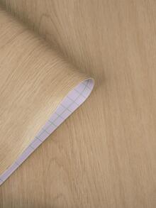 1 Giấy Dán Tường Hoa Văn Bằng Gỗ, Cuộn Keo Dán Tường PVC Hiện Đại Cho Trang Trí Nhà - Màu vàng - Xem 3