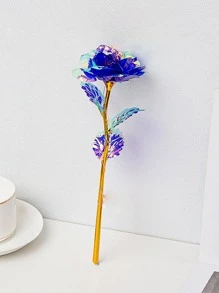 1pc Plastic Artificial Flower, Modern Artificial Flower For Home - Purple - View 1