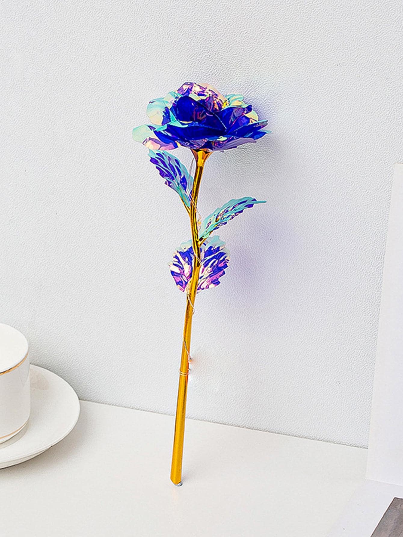 1pc Plastic Artificial Flower, Modern Artificial Flower For Home - Purple - View 1