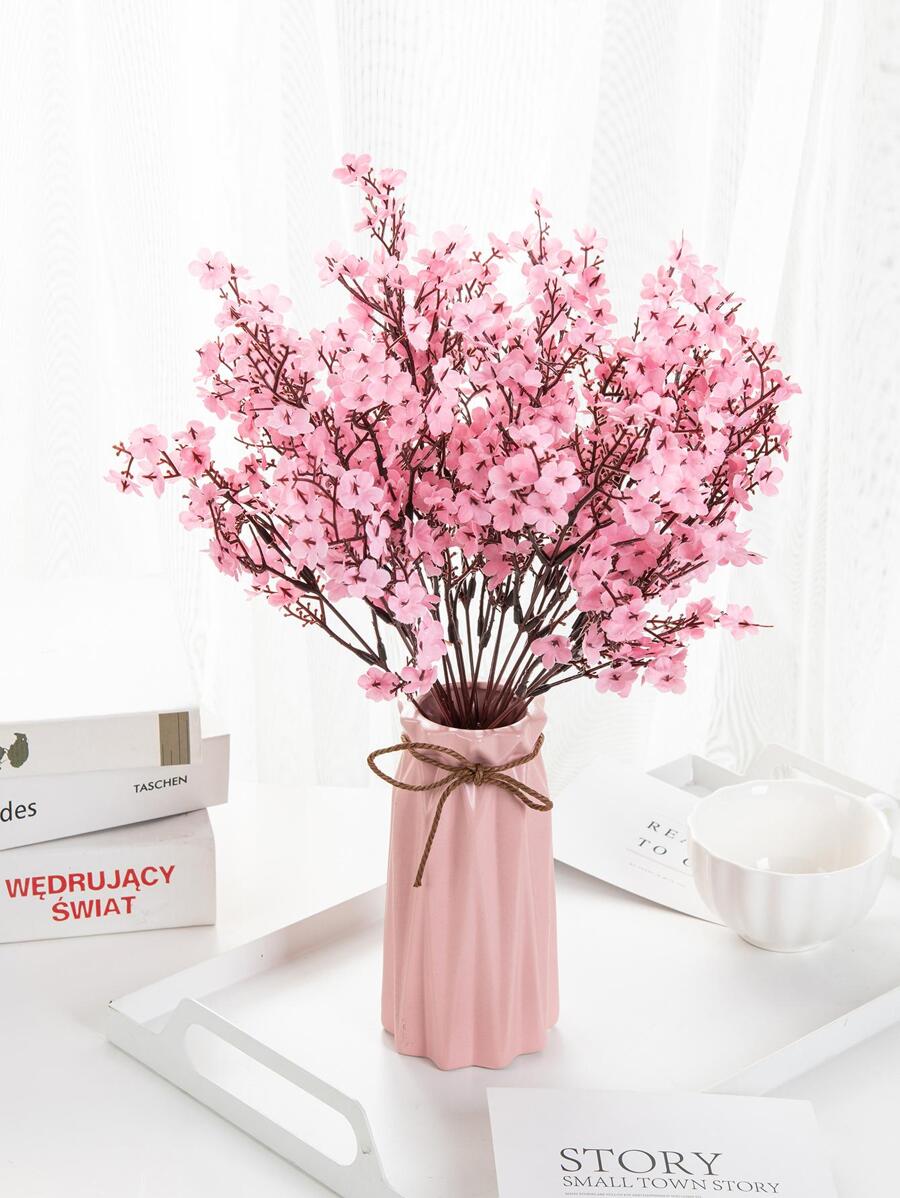 1/3/6 件人造花、满天星花束、婚礼、家居装饰、餐厅、卧室、花瓶、装饰品、户外花园、花篮、情人节礼物装饰、派对和聚会、DIY 花环、手工材料 - 粉色 - 查看 1