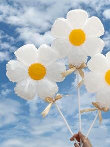 5pcs PE Party Decorative Balloon, Floral Shaped Balloon For Party - Multicolor - View 3