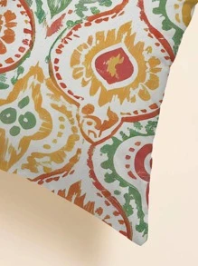 1 pieza con patrón de flor Funda de cojín sin moderno de tela Funda decorativa para cojín para casa - Multicolor - Ver 2