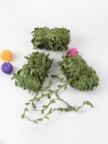 1pc Polyester Artificial Leaf Vine, Minimalist Artificial Vine For Home - Green - View 1
