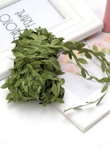 1pc Polyester Artificial Leaf Vine, Minimalist Artificial Vine For Home - Green - View 4