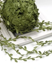 1pc Polyester Artificial Leaf Vine, Minimalist Artificial Vine For Home - Green - View 2
