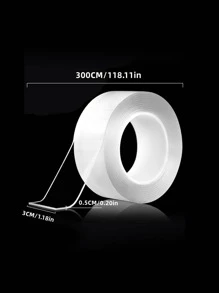 1 PC PVC Niêm Phong Băng Tối Giản Rõ Ràng Băng Kín Chống Nước Cho Gia Đình - Trong sáng - Xem 3