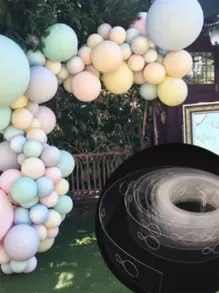 5pcs Plastic Balloon Chain, Minimalist Clear Balloon Clip For Party Back To School Valentine Day