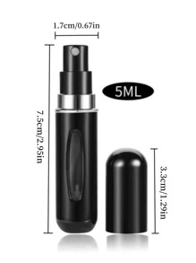 1 件 5ML 喷雾瓶、香水瓶、客厅家居卧室浴室家居装饰、旅行用品、婚礼、派对、生日、送给男士、妈妈、爸爸、朋友的礼物、新年、配饰、有趣的礼物 - 黑色 - 查看 3