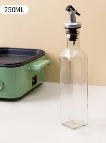 1入組玻璃油瓶廚房用極簡主義透明油瓶