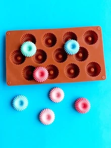 1 pieza Molde de silicona dónut dónut para cocina - Marrón - Ver 2