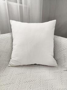 1入組卷軸刺繡靠墊套不附帶墊芯 - 灰色 - 查看 8