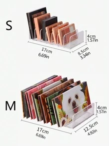 1 Bảng phấn mắt bằng nhựa trong suốt có giá để đồ - Trong sáng - Xem 5