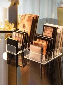 1 Bảng phấn mắt bằng nhựa trong suốt có giá để đồ - Trong sáng - Xem 2