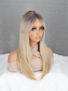 長款直筒人造假髮帶劉海 - 彩色 - 查看 7