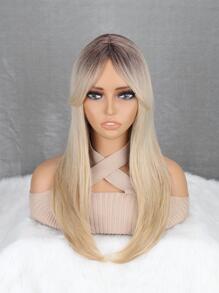 長款直筒人造假髮帶劉海 - 彩色 - 查看 6