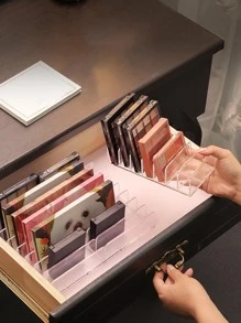 1 Bảng phấn mắt bằng nhựa trong suốt có giá để đồ - Trong sáng - Xem 4