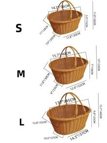 1pc Woven Food Storage Basket - View 8