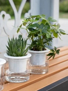 1 pieza Maceta poliresina - Blanco - Ver 6