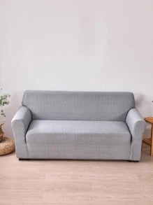1 Bọc Ghế Sofa Màu Trơn, Bọc Ghế Sofa Polyester Tối Giản Cho Gia Đình - Màu Xám nhạt - Xem 2