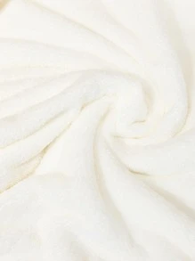 2入組/套素色浴巾白色絨布面巾和浴巾贈品