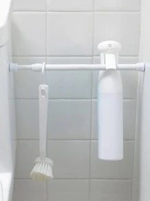 1入組免打孔伸縮桿家用多功能收納桿 - 白色 - 查看 6