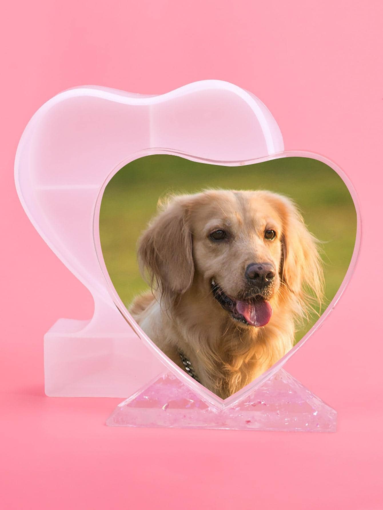 1 件情人节白色硅胶水晶胶镜框模具 - 白色 - 查看 1