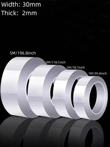 1pc PMMA Tape, Transparent Thickened Nano Double-sided Adhesive For Home - Clear - View 4