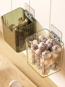 1 Gói Rõ Ràng Dọc Hạt Treo Tường Giá Đựng Lược, Hộ Gia Đình Bằng Nhựa Hộp Bảo Quản - Trong sáng - Xem 4