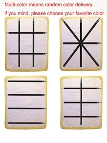 4pcs Random Color Bed Sheet Fixing Holder, ABS Creative Sheet Gripper For Bedroom - White - View 5