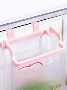 1入組素色綠色門背掛式垃圾袋架廚房用PP垃圾桶 - 綠色 - 查看 4