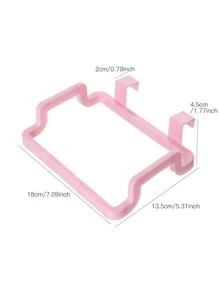 1入組素色綠色門背掛式垃圾袋架廚房用PP垃圾桶 - 綠色 - 查看 2