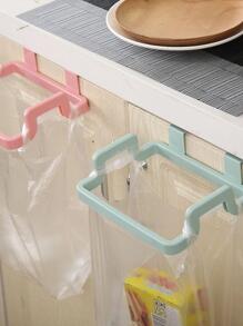 1入組素色綠色門背掛式垃圾袋架廚房用PP垃圾桶 - 綠色 - 查看 3