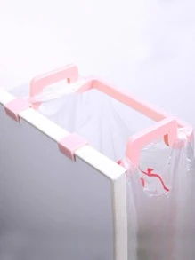 1入組素色綠色門背掛式垃圾袋架廚房用PP垃圾桶 - 綠色 - 查看 5