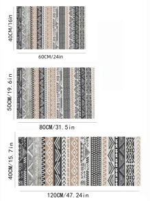 1入組幾何樣式防滑耐油地滌綸吸水地墊 - 彩色 - 查看 3