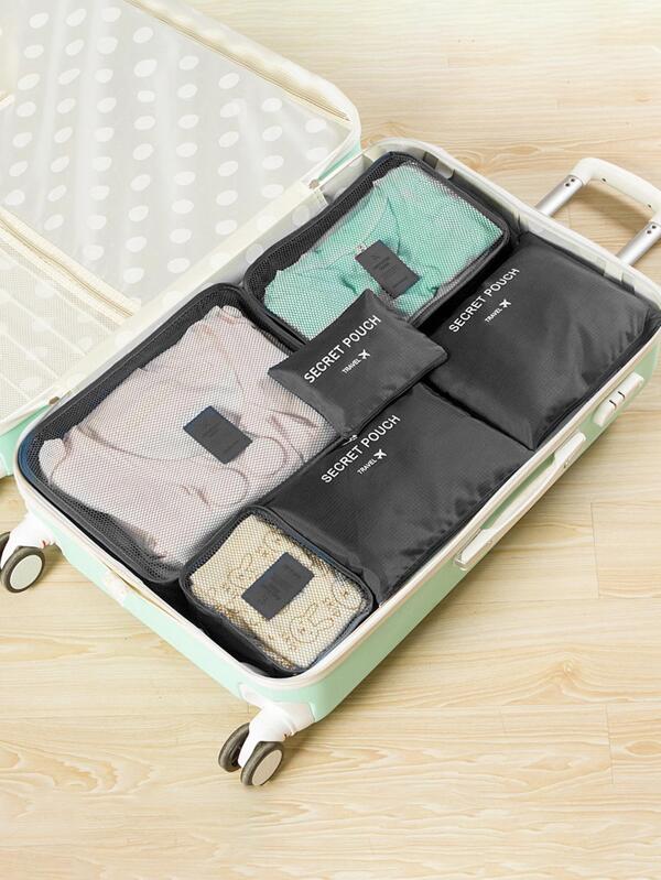 6 قطعة/مجموعة أكياس تخزين بشعارات حرفية، أكياس تخزين من قماش عصري للسفر، أكياس تجميل، مستحضرات تجميل، منظم للعطلات، مساحة تخزين كبيرة، حقيبة مستحضرات تجميل، للأحمر الشفاه، فراشي، العناية بالبشرة، الهاتف المحمول، العملات، أغراض صغيرة، للمنزل، هدايا، عطلات واحتفالات عيد الميلاد وجو البوهيمي متعددة الاستخدامات