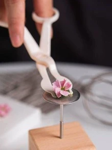 1pc Stainless Steel Cake Decorative Nail, Baking Tool For Kitchen - Silver - View 3