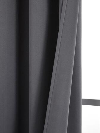 1 件装卧室用涤纶纯色遮光窗帘，客厅用隔热防晒窗帘布，防紫外线