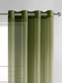 Rèm vải đơn bảng ombre, rèm vải lọc màu ombre hiện đại, riêng tư cho phòng khách và phòng ngủ - Màu xanh Ô liu - Xem 2
