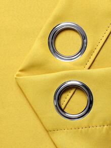 1 件装涤纶遮光窗帘，遮光窗帘，隔热，防晒窗帘，适用于卧室、客厅 - 黃色 - 查看 6