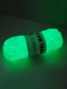 1 sợi phát sáng trong bóng tối, sợi polyester ngộ nghĩnh cho đồ tự làm - Màu xanh Cadet - Xem 1