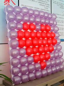 6pcs Plastic Balloon Stand, 9 Holes Balloon Wall Grid For Home - White - View 6