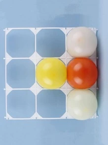 6pcs Plastic Balloon Stand, 9 Holes Balloon Wall Grid For Home - White - View 2