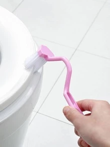 1 cái Chổi cọ bồn cầu bằng nhựa, Chổi cọ bồn cầu cán dài hiện đại dùng để trang trí phòng tắm gia đình mùa hè - Màu xanh lam - Xem 6