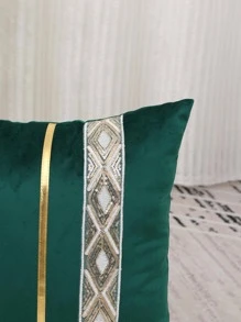 1 Miếng Dán Cường Lực Đệm Không Chất Độn, Vải Dệt Hiện Đại Gối Cho Trang Trí Nhà - Màu xanh lá cây đậm - Xem 5