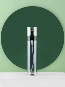 1pc ABS Pink Soap Dispenser, Minimalist Clear Lotion Dispenser For Bathroom - Black - View 5