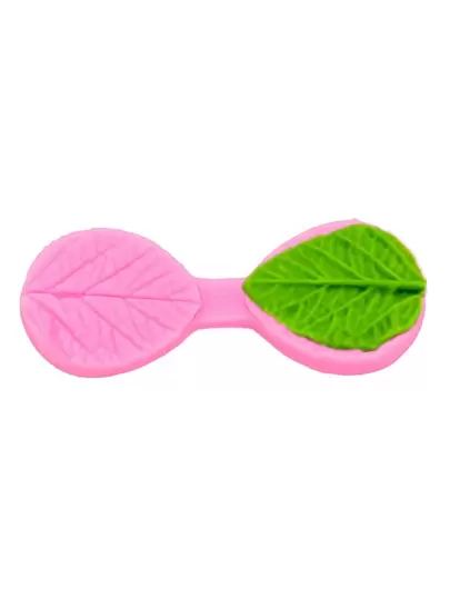 1pc Pink Liquid Silicone Material Silicone Mold, Leaf Clip Mold, Rose Leaf Clip Mold, Suitable For Making Leaf & Resin Jewelry Accessories