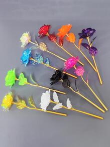 1入組塑料人造花，派對用創意假花，情人節，母親節 - 橘色 - 查看 4