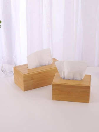1入組木頭紙巾盒