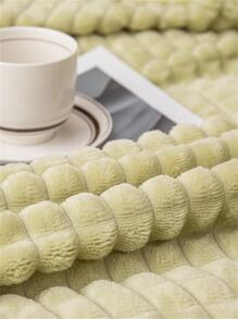 1 chiếc chăn đồng màu - màu xanh lá - Xem 2