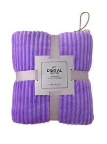 1 chiếc chăn Sherpa màu tím, chăn trải giường bằng vải nhung hai mặt, chăn siêu nhỏ mềm mại và dày sang trọng cho mọi mùa, thích hợp cho giường hoặc ghế sofa (trừ ruy băng và bìa cứng) - Màu tím - Xem 7